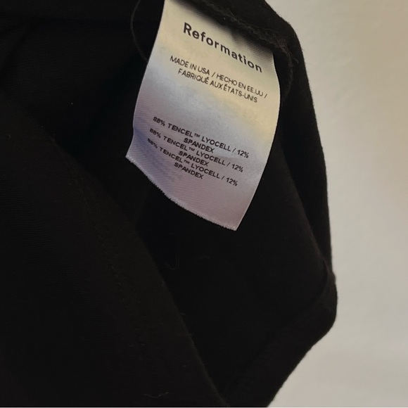 Reformation Fiorello Knit Midi Dress in Black - Picture 6 of 6